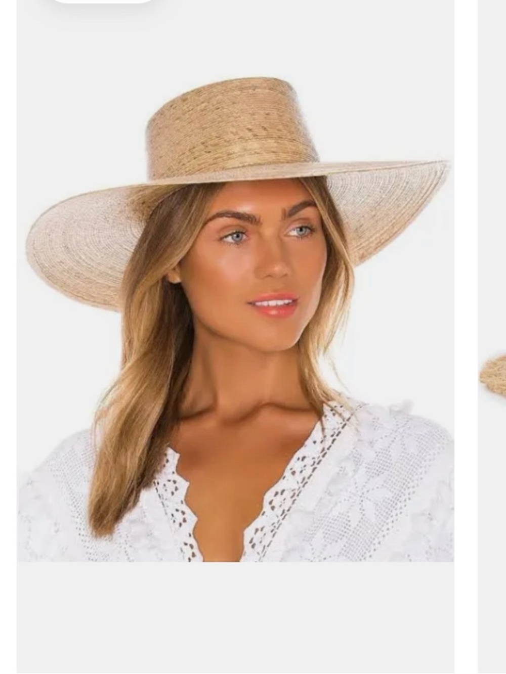 Lack Of Color Natural Straw Wide-Brim Boater Hat